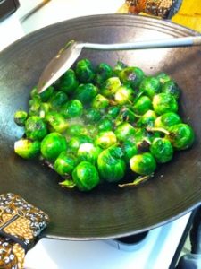 Ginger Honey Wok Brussel Sprouts