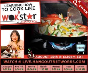 August Events, Google+ live cooking show (Updated)