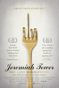 Jeremiah Tower: The Last Magnificent, documentary executive produced by Anthony Bourdain