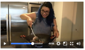 Facebook Live Wok Star Cooking Challenge, Nina Malavia -1