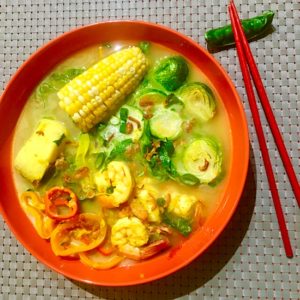 Dreamy, Creamy Curry Coconut Seafood Soup