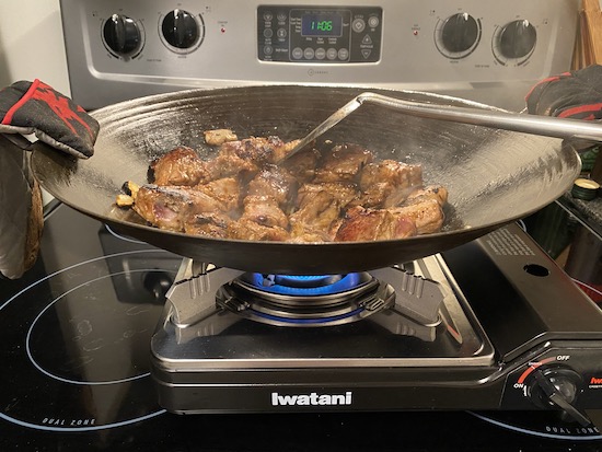 Iwatani butane stove burner review cooking dinner 