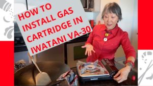 How to install gas cartridge in Iwatani VA-30